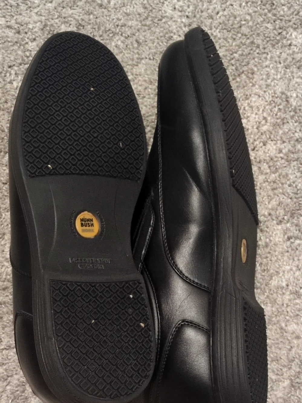 Nunn Bush Black Slip-On Dress Loafers